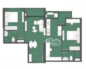 siêu phẩm! 2pn+ 74m2 giá 6,83 tỷ tại lumiere evergreen lh: 