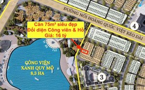 căn 75m2 đối diện công viên giá 16 tỷ. vị trí đẹp nhất noble tây thăng long