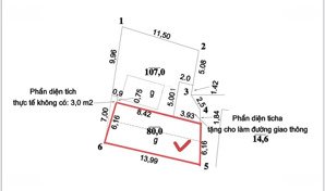 nhỉnh 6 tỷ bán 80m2 đất f0 vĩnh thanh
