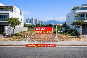 cần bán gấp lô đất mt khu cồn dầu hòa xuân đường 10.5m - sạch đẹp