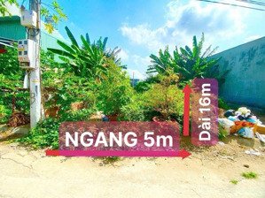 bán đất đường 826c long hậu 5*16m, giá 1,65 tỷ, hẻm xe hơi vf3, shr, kế sg village, t&t millenia
