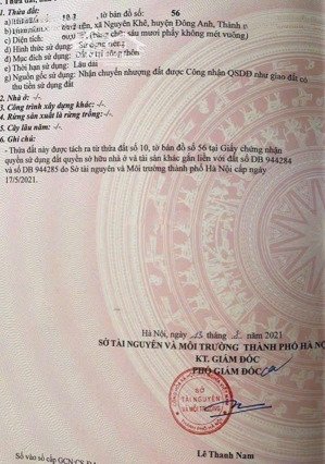 bán đất thổ cư 60m2 tại lâm tiên, đông anh, giá cực chất 4,2 tỷ