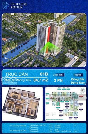 bán ch bluegem tower 85,4m2 giá siêu hời 6,1 tỷ tại nguyễn bặc, tứ hiệp, thanh trì, hà nội