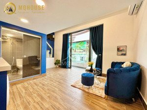 chính chủ cho thuê căn hộ có gác ban công full nội thất ngay cv làng hoa