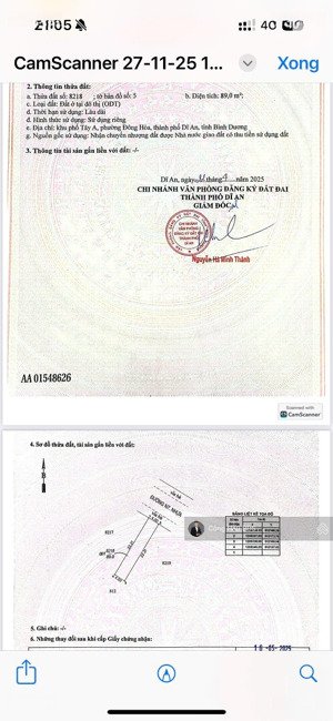 đất kdc lê phong đường trần văn ơn, p. đông hoà. cách tttm bigc go! chỉ 3p. dt: 89m2. giá: 4.75 tỷ