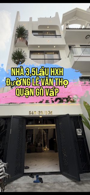 nhà 3,5lầu mới hxh đường lê văn thọ, quận-gv