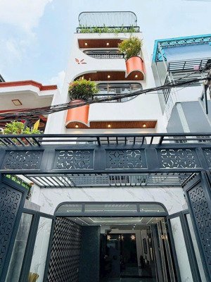 nhà phố hiện đại đẹp mê ly hẻm xh giá : 8.6 tỉ - dt : 4 x 16 trệt lửng 3 lầu quang trung gò vấp