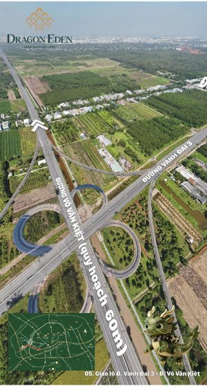 bán đất full thổ 90m2 - đường nhựa 20m - đường võ văn kiệt mở rộng - vành đai 3,4 - metro tương lai