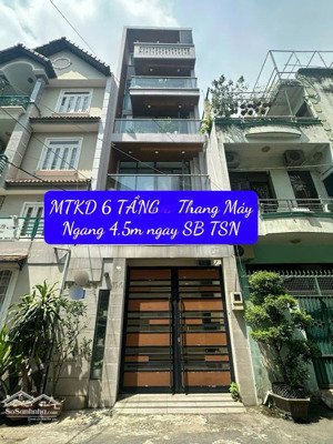 bán nhà mặt tiền thăng long tân bình 6 tầng thang máy gara ô tô khu sân bay chỉ 17t nhỉnh