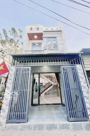 nhà 2 tầng mới đẹp hẻm xe hơi 5m thông khu dân cư hiện hữu sổ hồng riêng, ngay chợ trần thị cờ q12