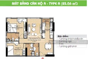 hot! căn hộ 2pn, 85m2 tại the era town, nhà trống 8,5 triệu. lh: 