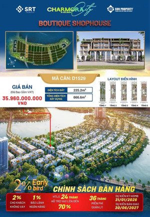 charmora city - giá tốt boutique shophouse nha trang