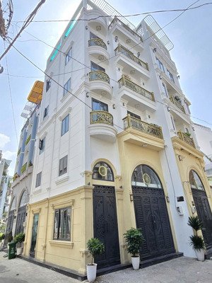 căn góc 6 tầng thang máy 5.2x10m nở hậu đều 6m, xe hơi đậu trong nhà, bùi quang là phường 12 gò vấp