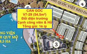 căn góc 54,5m² victory, xây 5 tầng, đối diện trường, cạnh công viên, giá 16 tỷ. vip nhất noble ttl