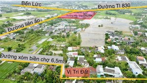 bán đất thổ đường gtnt 5m thuộc xã long cang, cần đước, diện tích: 5 x 18m (có 4 lô)