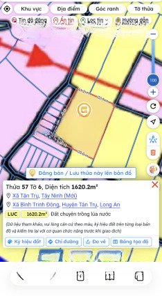 bán đất tại xã tân trụ long an diện tích 2357.2m2 giá 5 tỷ 2