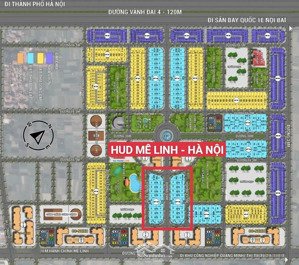 biệt thự đơn lập hud mê linh - đối diện sun group. thanh toán 30% hđmb.