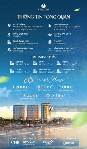 cc the welltone luxury residence, giá thỏa thuận, 34m2, nhiều tiện ích, chính chủ đẹp