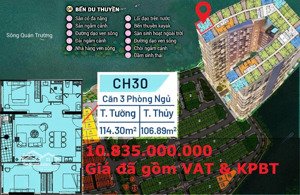 duy nhất 1 căn góc 3pn ch30 toà the charm - charmora city - sun nha trang view pháo hoa trọn đời