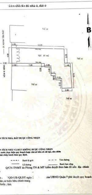 bán nhà quận 7, huỳnh tấn phát, 91m2 ngang 4,1m nở hậu 6,6m x 15m cấp 4, giá 6,8 tỷ.