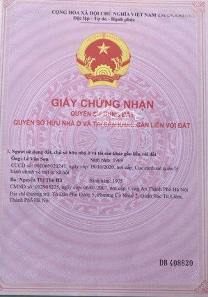 bán 100m2 sổ đỏ chính chủ, đất đẹp, vuông vắn tại khu đô thị thanh hà, thanh liêm, hà nam