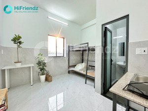 phòng mới xây, full nội thất giá rẻ ngay cđ công thương, ngã tư bình thái - metro bình thái