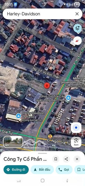 đất 50 năm trả tiền 1 lần rồi. mp vũ đức thuận - ngô gia tự. dt 1150m2