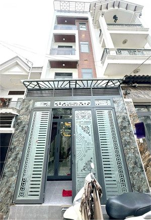 nhà mới tinh 4 tầng btct hiện đại, 59m2, 4pn, pt, 5wc, hxt, sát chợ hiệp thành, chỉ 6.9 tỷ tl