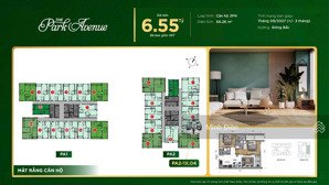 bán gấp căn hộ 2pn tại the park avenue, 6,5 tỷ, 71,6m2, q11, hcm