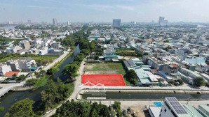 bán 2 lô đất góc 2 mặt tiền sông tuyệt đẹp quận 12 - gần ngã tư ga