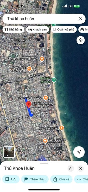 bán đất tặng nhà có dòng tiền 15 tr/ tháng dt khủng 172.7m2 ngang 6.2m sát biển mỹ khê, ng v thoại