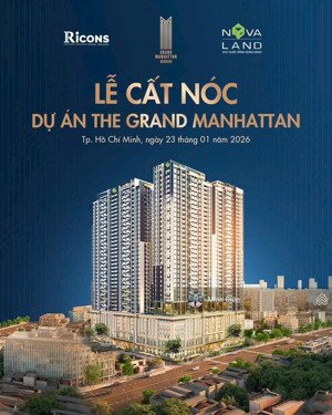 bán ch 2pn, 2wc tại the grand manhattan, cô giang, q1, hcm giá 14,3 tỷ view q1