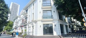 cho thuê căn góc 3 mặt tiền kđt vinhomes green bay, lương thế vinh, dt 100m2, 4 tầng 1 hầm. 78tr/th