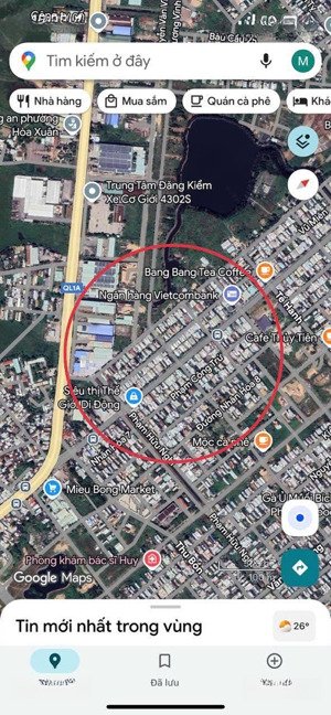 bán đất tặng nhà gác lửng mt phạm hùng (15m) hòa xuân chính chủ gửi bán nhanh