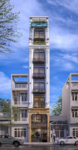 ngõ liên trì 91m 8 tầng 1 hầm mt 4.25m 57 tỷ hoàn kiếm nhà mới xây theo kiến trúc penthouses