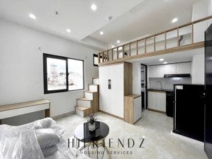 cho thuê căn hộ gác lửng full nội thất máy giặt riêng ngay gần ngã tư bốn xã