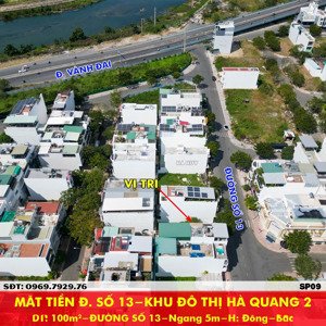 hà quang 2 - mặt tiền đường số 13 - 100m2 80 triệu/m2