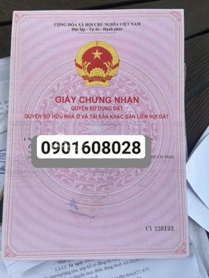 đất mặt tiền hẻm chính 1886 huỳnh tấn phát, thị trấn nhà bè, 5x20=100m2 giá 5.5 tỷ