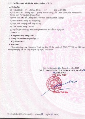 bán đất nền tại đường hồ nghinh, 1,9 tỷ, 180m2, duy xuyên, quảng nam, hot!