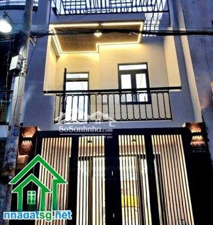 chỉ 4,99 tỷ hẻm xe tải 6m thông sát ngã tư bốn xã gần mặt tiền lê văn quới nhà 2 tầng - dt: 48m