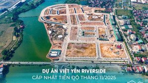 việt yên riverside 472 lô đất nền mở bán giá chỉ từ 46tr/m2 sổ đỏ thanh toán giãn