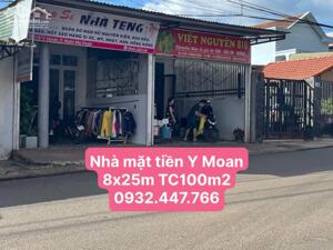 Bán nhà mặt tiền đường Y Moan (Chưa qua Vành Đai) 8x25 TC100m2 14,5t