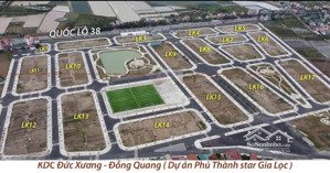 chính chủ dự án phú thành star, đồng quang, gia lộc, hải dương, giá 2,6 tỷ, 90m2