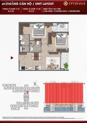 bán căn 2pn hướng đông tầng cao view biển tại fpt plaza 4 siêu vip