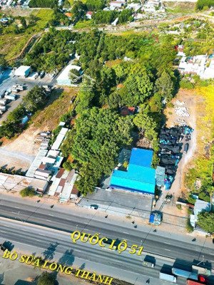 bán kho mặt tiền ql51, bò sữa long thành 4193m2,đất mặt đường ql51, góc 2 mặt tiền,ngay bò sữa