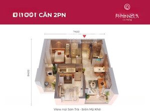 chính chủ bán căn hộ 2pn diện tích 63,6 m2 giá siêu rẻ chỉ 4 tỷ 150 triệu, thanh toán trước 50%