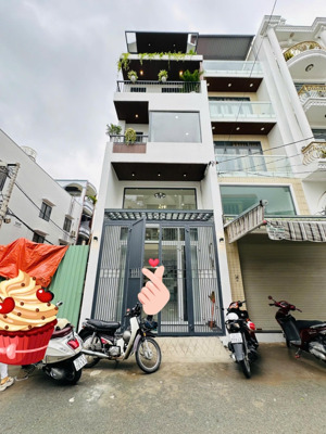 nhà đẹp lung linh hxh nguyễn hồng đào p14, 4x16m [nở hậu 5.1m] 5 tầng ở ngay. chỉ 9.5 tỷ tl
