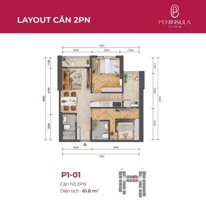 chính chủ bán căn hộ peninsula 2pn view biển & thành phố và chùa linh ứng 