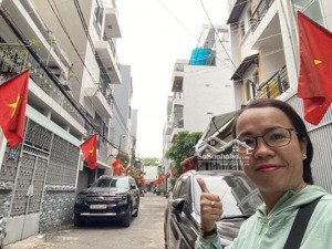 hẻm nhựa 6m - bình thạnh 68m2 (4.5x15.1) 4 tầng ở ngay 6pn 3 mặt thoáng không qh&lg - nhỉnh 12 t.ỷ