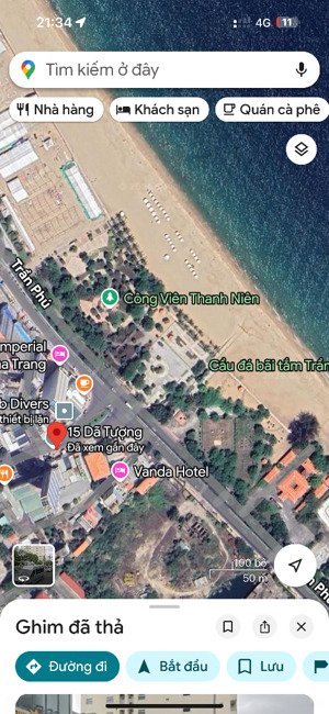 bán đất có nhà cũ sát biển mặt đường dã tượng tp nha trang ngang 5.5m rất hiếm